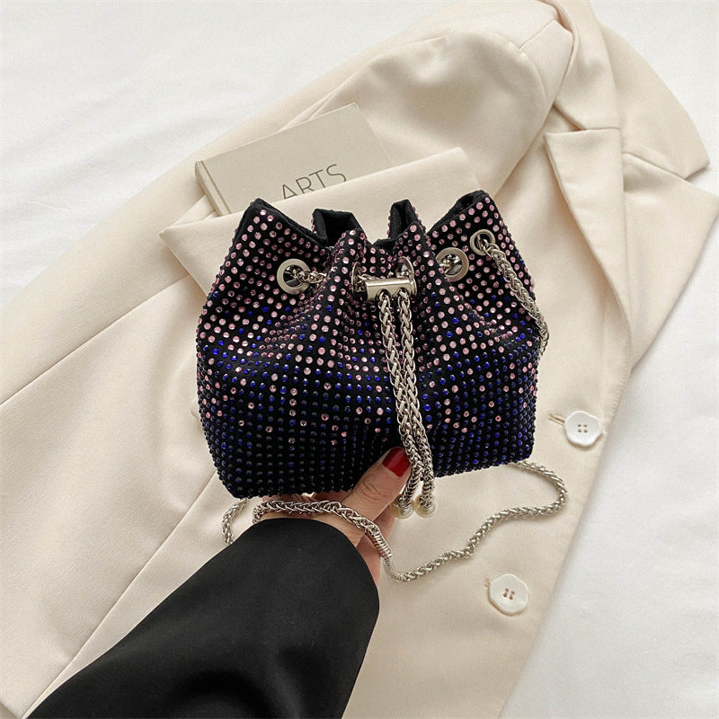 Wholesale PU Bright Diamond Shoulder Bag Diagonal Straddle Bag Shoulder Bag